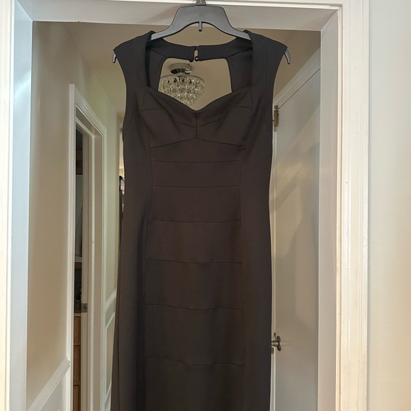 White House Black Market Black Midi Dress - Picture 2 of 4